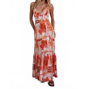 NEW ONE AND ONLY COLLECTIVE tropical vibe maxi dress in tropical print